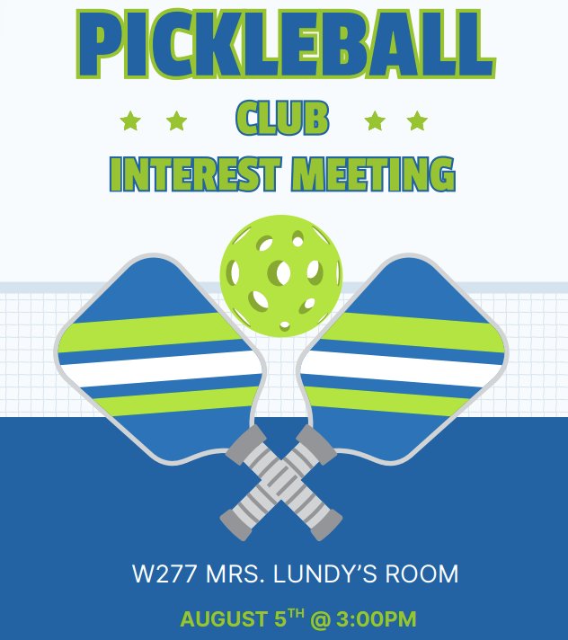 Pickleball Club Interest Meeting